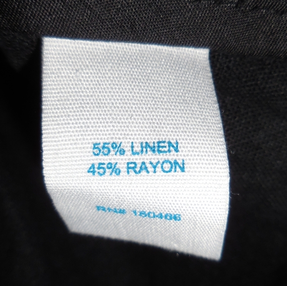 Nwt Market & Spruce Womens Linen Rayon Black Cargo Utility Button Zip Up Jacket - Picture 5 of 5